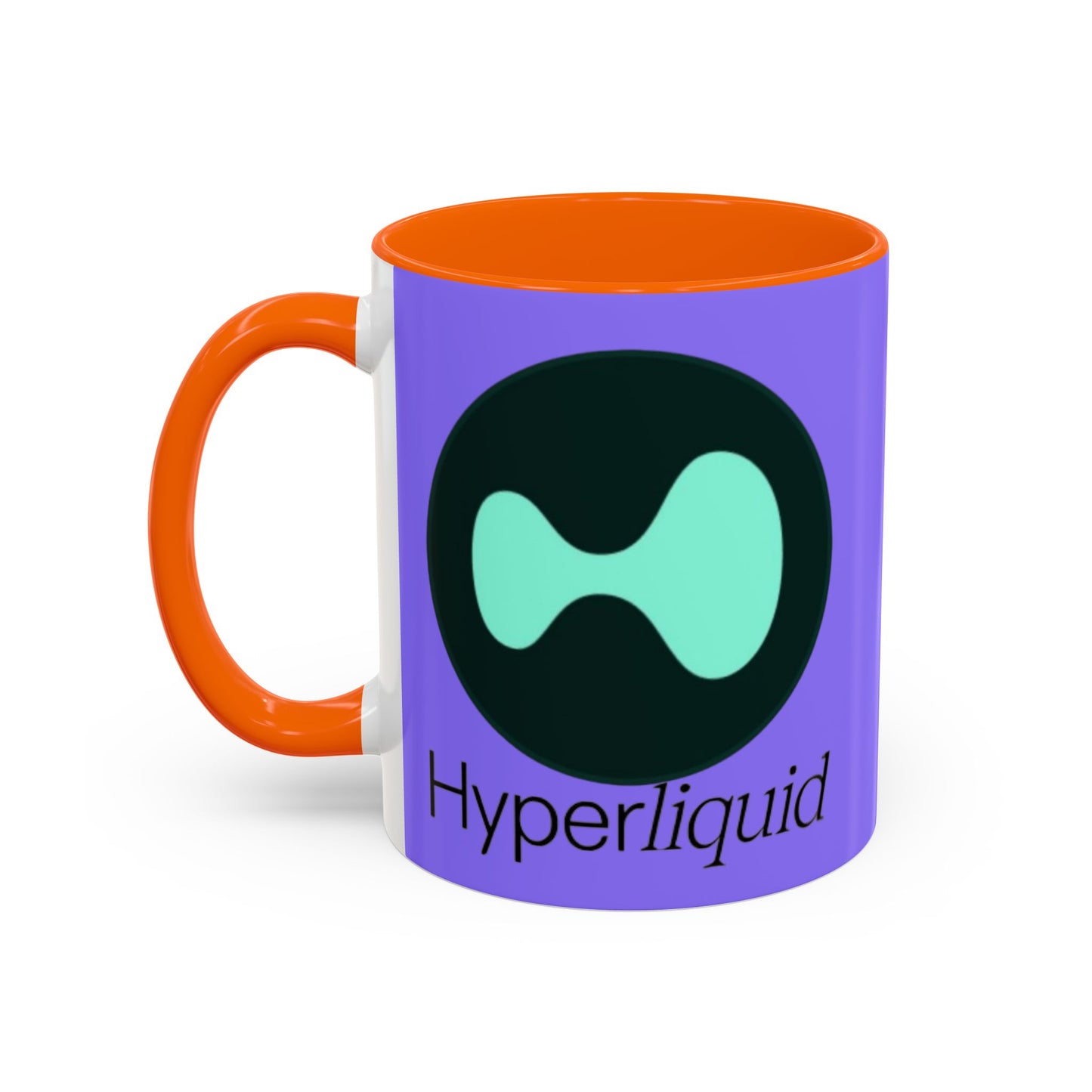 Hyperliquid Black font Light Purple Accent Mug by cypherpunkgear.com