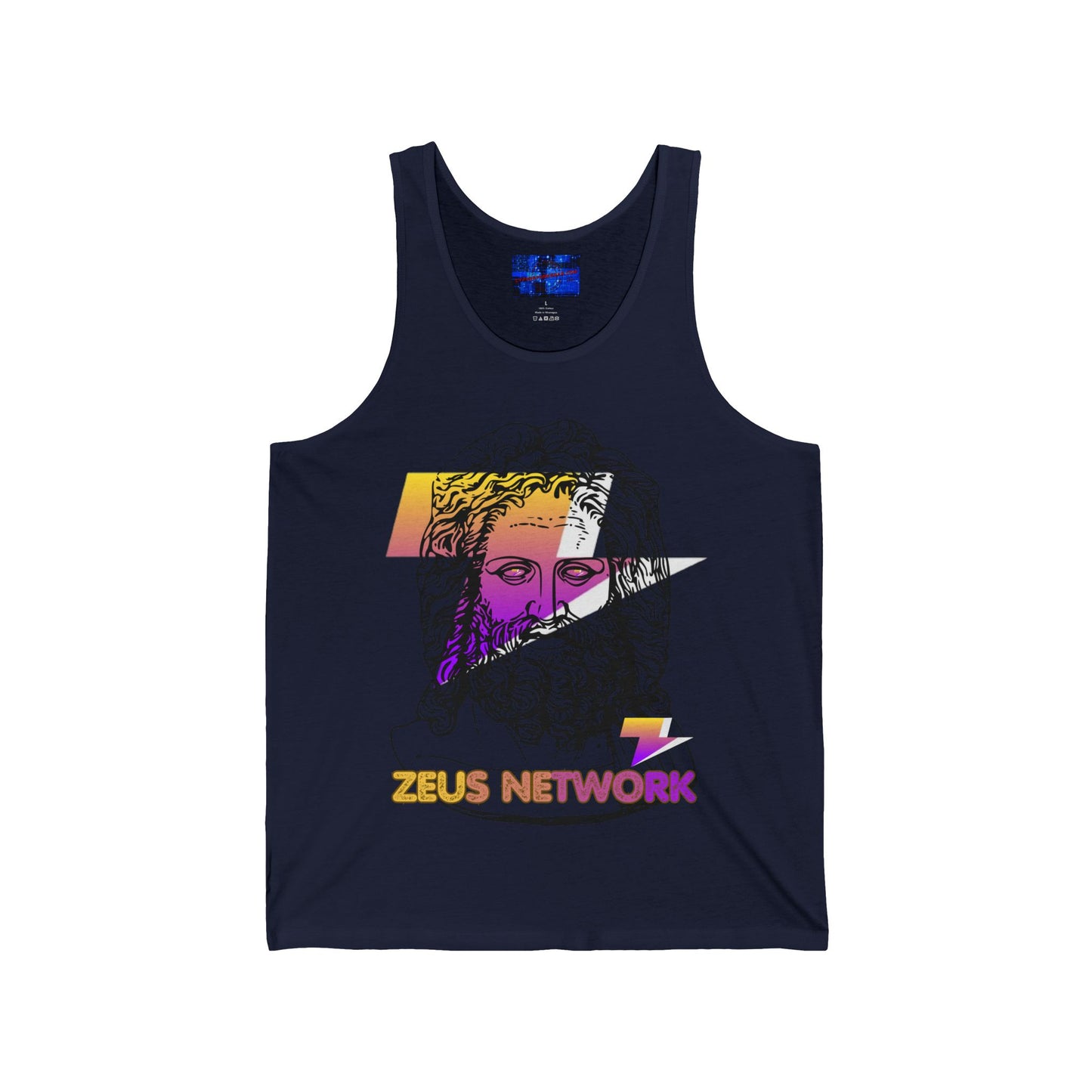 Zeus Network Unisex Jersey Tank Top by cypherpunkgear.com