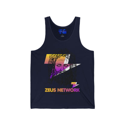 Zeus Network Unisex Jersey Tank Top by cypherpunkgear.com