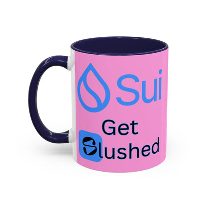 Sui: Get Slushed Pink Accent Mug by cypherpunkgear.com