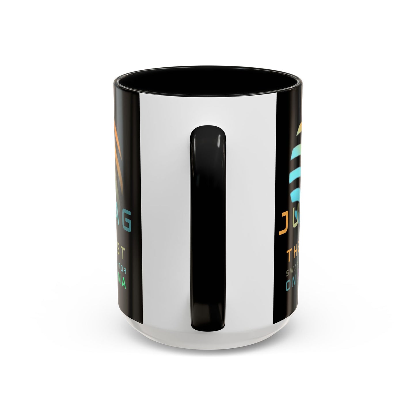 Jupiter (JUP) the best aggregator on Solana Black Accent Mug by cypherpunkgear.com