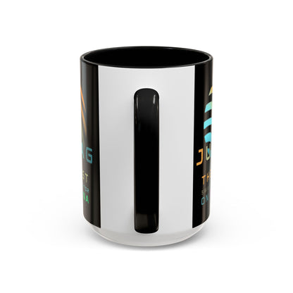 Jupiter (JUP) the best aggregator on Solana Black Accent Mug by cypherpunkgear.com