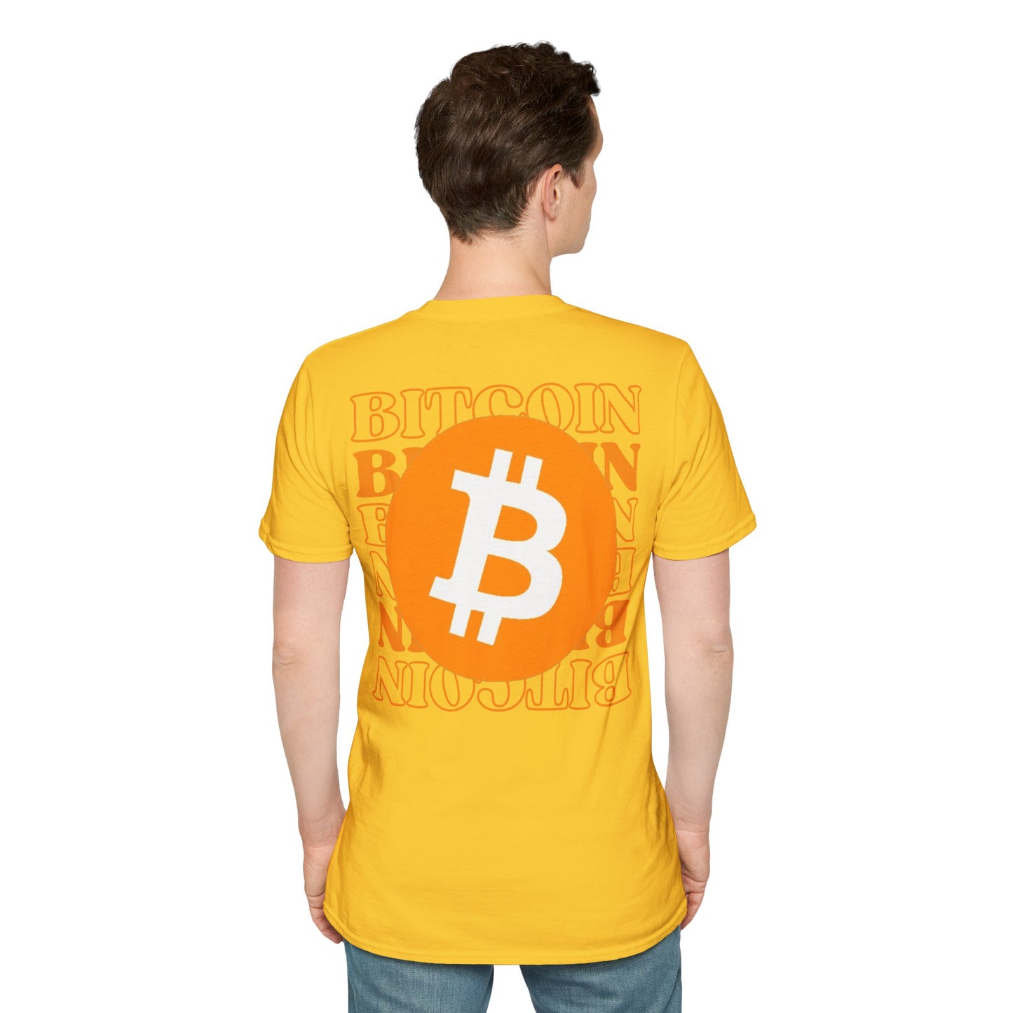 2-sided, Bitcoin, Bitcoin, Bitcoin (BTC) Light colors Unisex T-Shirt by cypherpunkgear.com