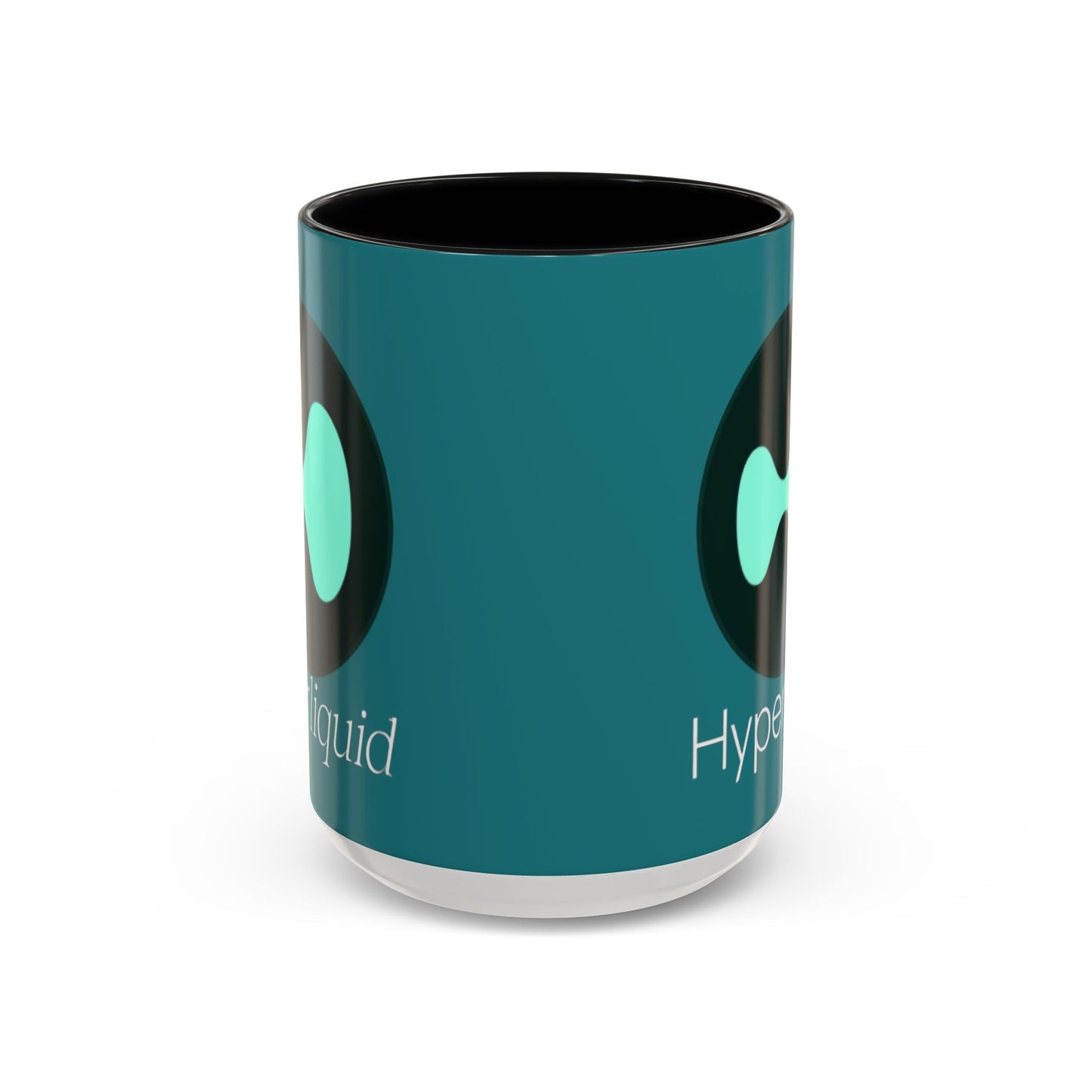 Hyperliquid White font Hyperliquid Accent Mug by cypherpunkgear.com