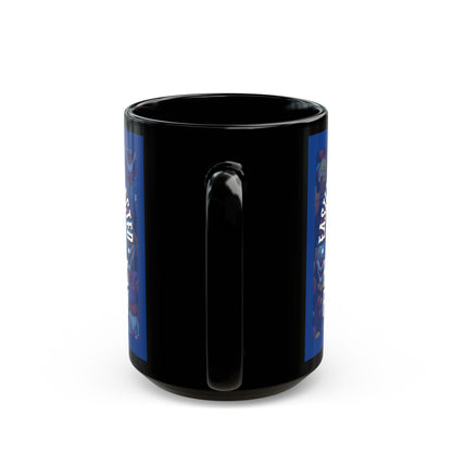 Easily Distracted by Heinous Fuckery Little Jinx Dark Blue Mug by cypherpunkgear.com