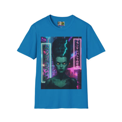 Bride of Frankenpunk Dark colors Unisex T-Shirt by CreepyCrafts.boo