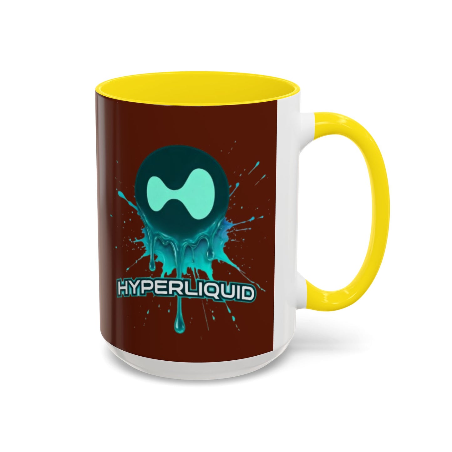 HYPE Drip Brown Accent Mug by cypherpunkgear.com