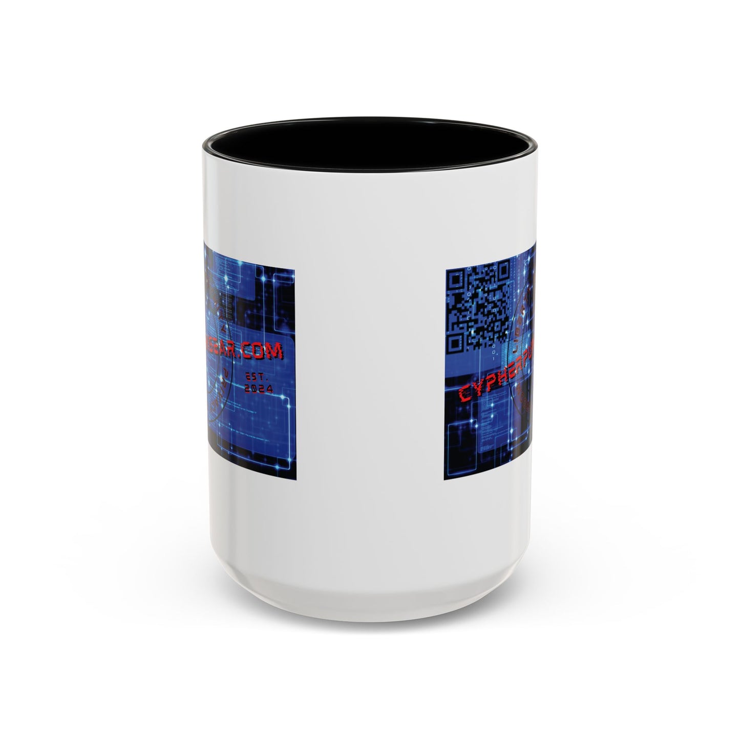 ¡Cypherpunkgear por cypherpunkgear! Taza de café decorativa (11, 15 oz)