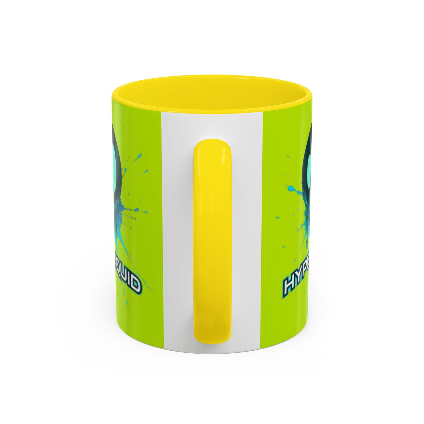HYPE Drip Yellow Accent Mug by cypherpunkgear.com