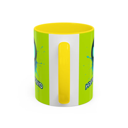 HYPE Drip Yellow Accent Mug by cypherpunkgear.com