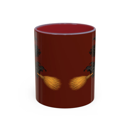 Velvet Vex Brown Accent Mug by CreepyCrafts.boo