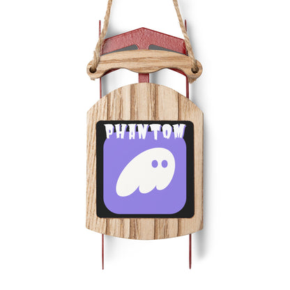 Phantom Hot Wallet Sled Ornament by cypherpunkgear.com