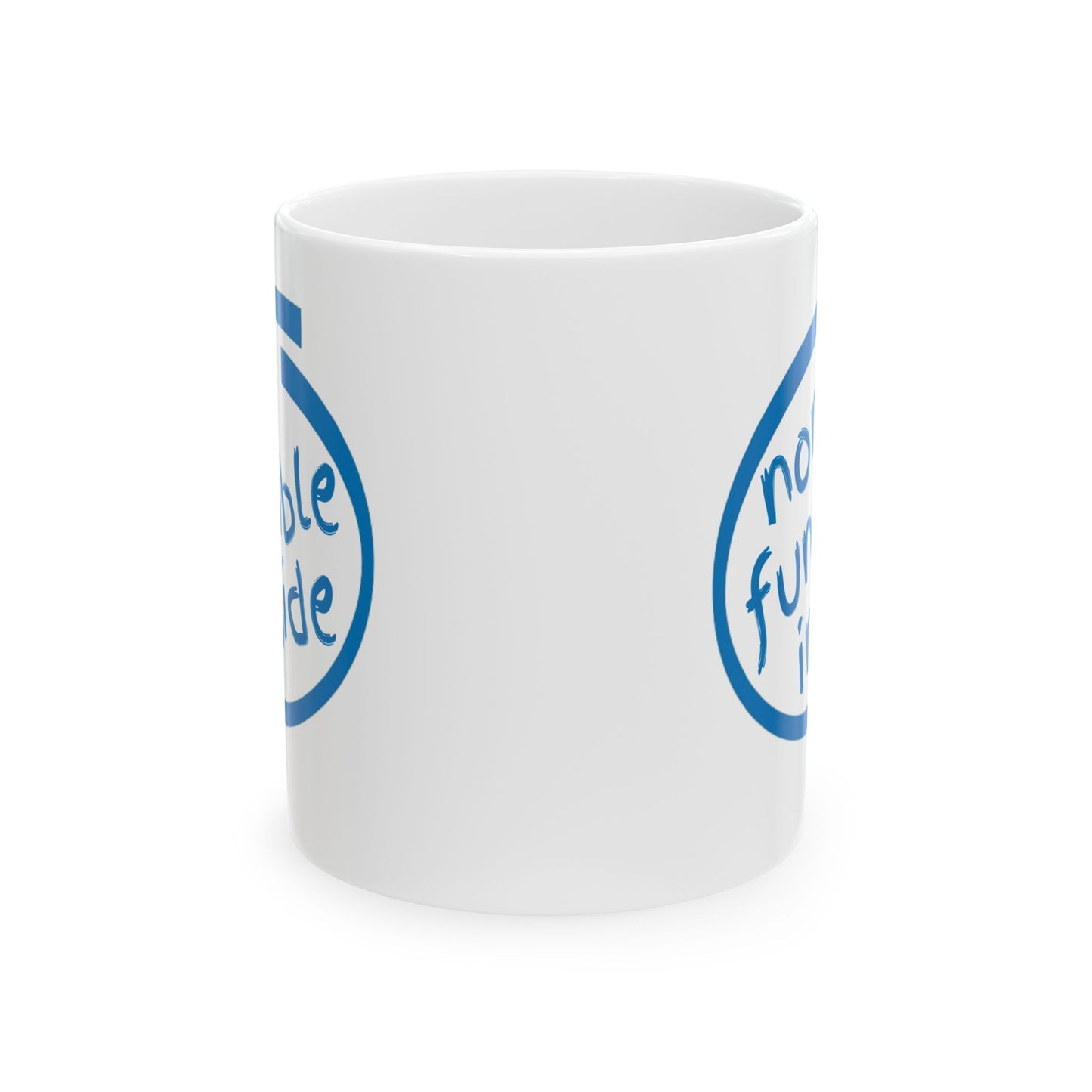 Non-Fungible Inside White Mug by cypherpunkgear.com