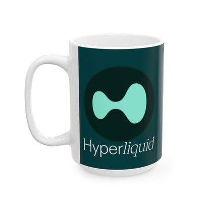 Hyperliquid White font Dark Hyperliquid Mug by cypherpunkgear.com
