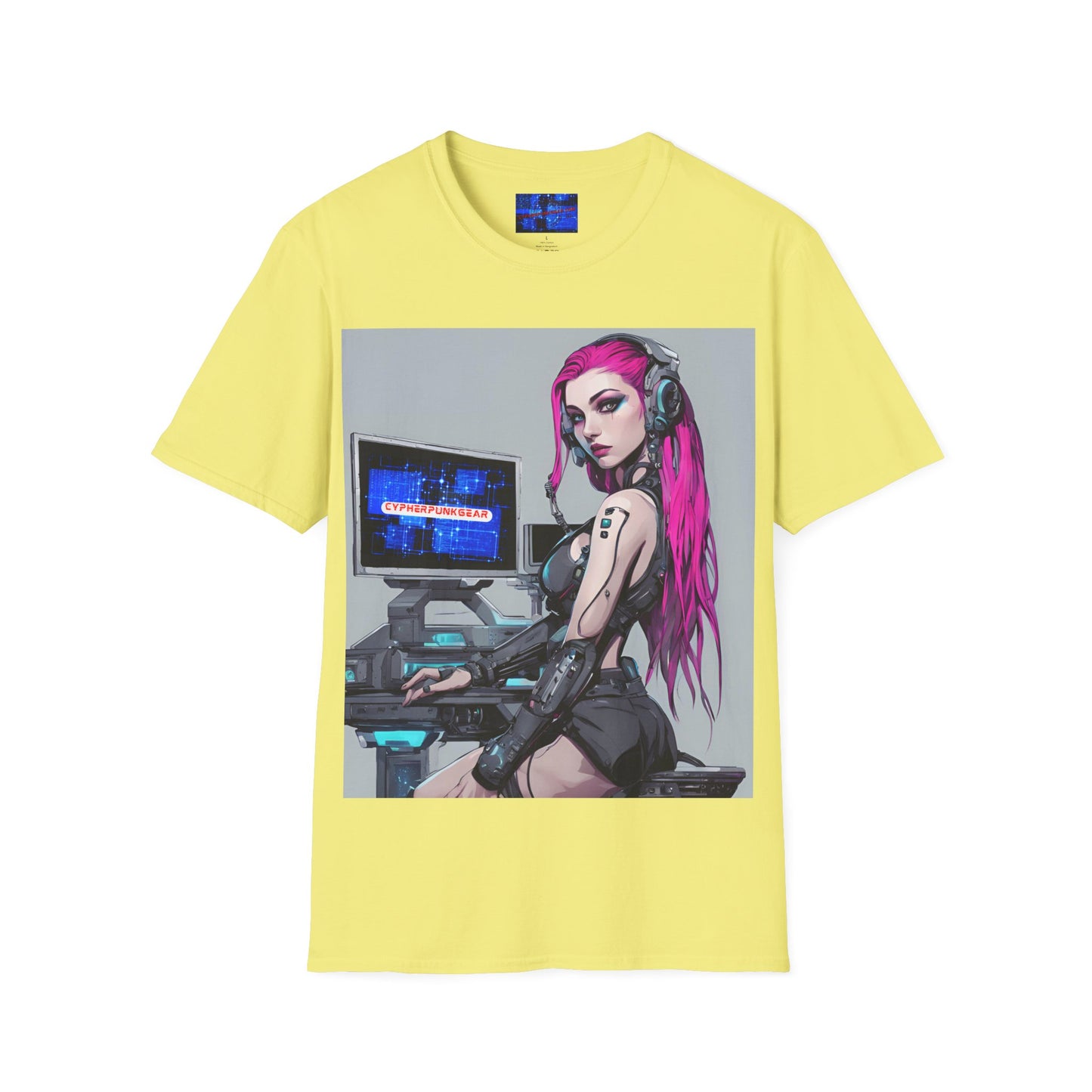 Netrunner Cyberpunk Light colors Unisex T-Shirt by cypherpunkgear.com