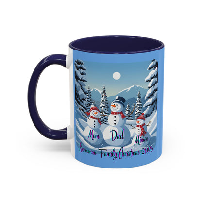 Snowman Family of 3 Accent Mug by cypherpunkgear.com
