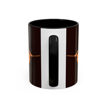Hazel Hex Brown Accent Mug by CreepyCrafts.boo