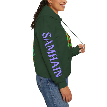 Blessed Samhain Green Jack Hoodie Unisex Hooded Sweatshirt by CreepyCrafts.boo
