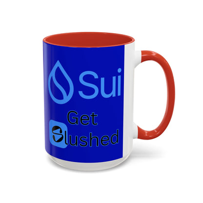 Sui: Get Slushed Dark Blue Accent Mug by cypherpunkgear.com