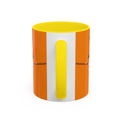 Hazel Hex Orange Accent Mug by CreepyCrafts.boo