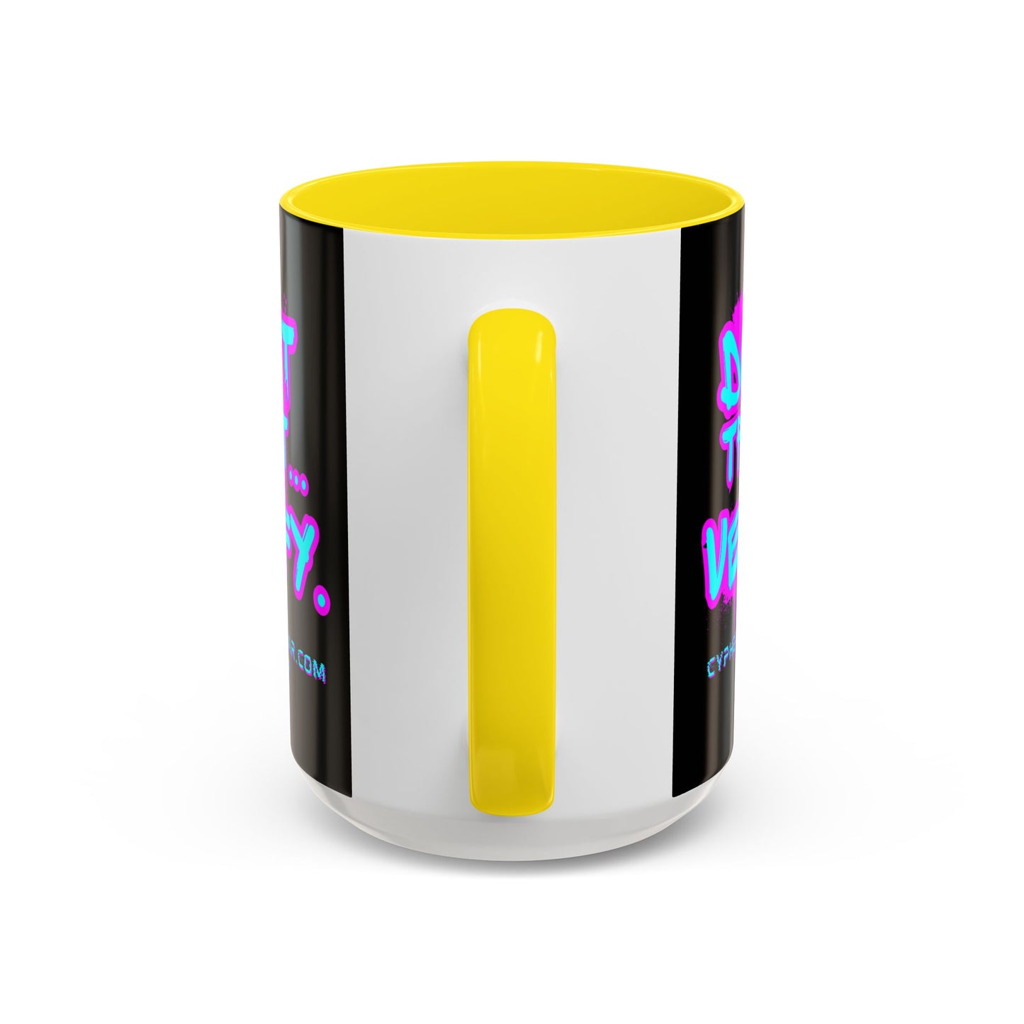 Don't Trust...Verify. Black Accent Mug by cypherpunkgear.com