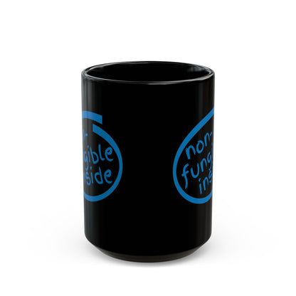 Non-Fungible Inside Black Mug by cypherpunkgear.com