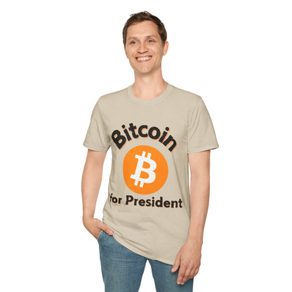 Bitcoin (BTC) for President LTcolors Unisex T-Shirt by cypherpunkgear