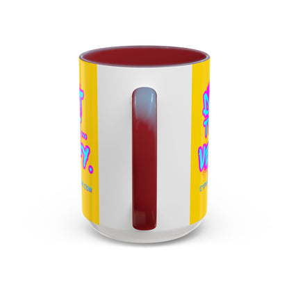 Don't Trust...Verify. Yellow Accent Mug by cypherpunkgear.com