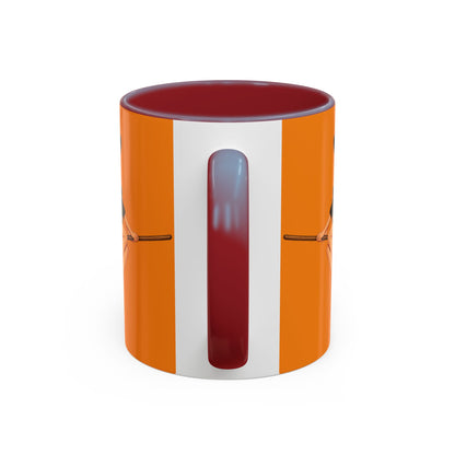 Hazel Hex Orange Accent Mug by CreepyCrafts.boo