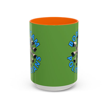Bodycam the Politicians Cameras Green Accent Mug by cypherpunkgear.com