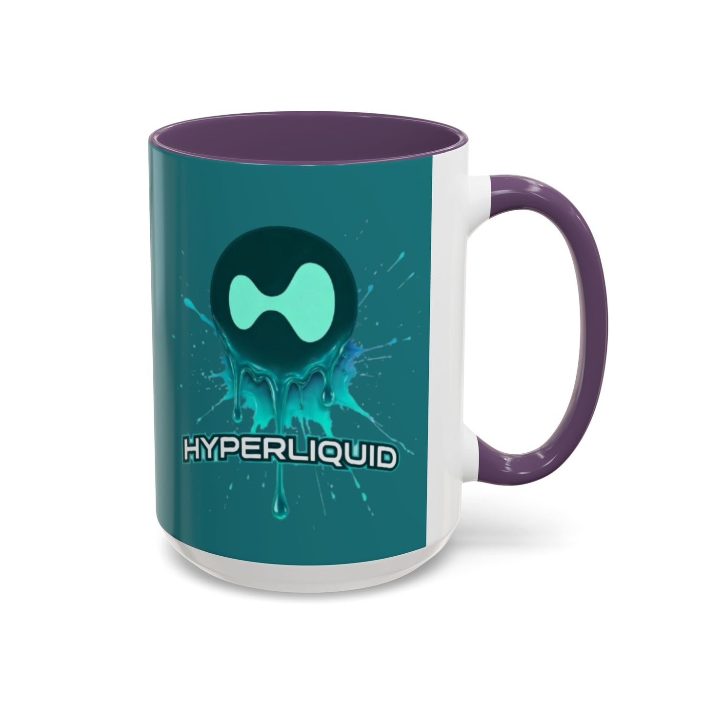 HYPE Drip Hyperliquid Accent Mug by cypherpunkgear.com