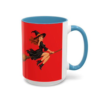 Hazel Hex Red Accent Mug by CreepyCrafts.boo
