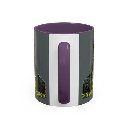Frankenpunk Grey Accent Mug by CreepyCrafts.boo