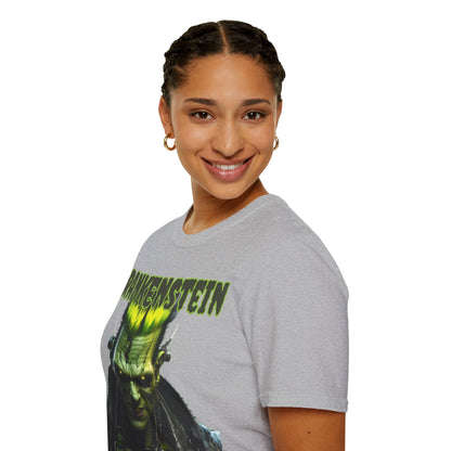 Frankenstein Lives Light colors Unisex T-Shirt by CreepyCrafts.boo