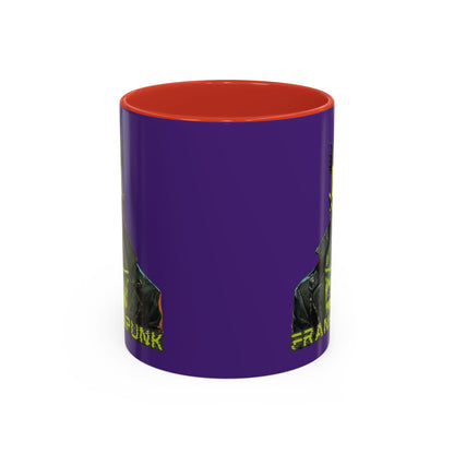 Frankenpunk Purple Accent Mug by CreepyCrafts.boo
