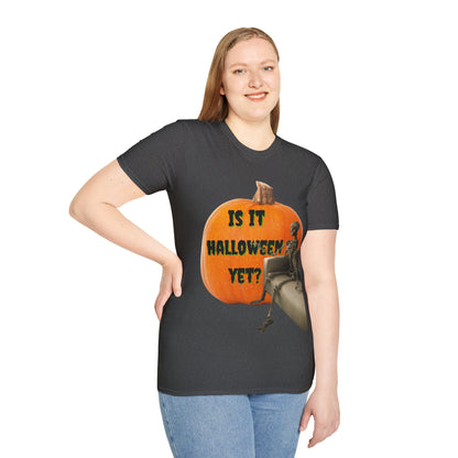 Is it Halloween yet? Skeleton's Giant Pumpkin Dark colors Unisex T-Shirt by CreepyCrafts.boo