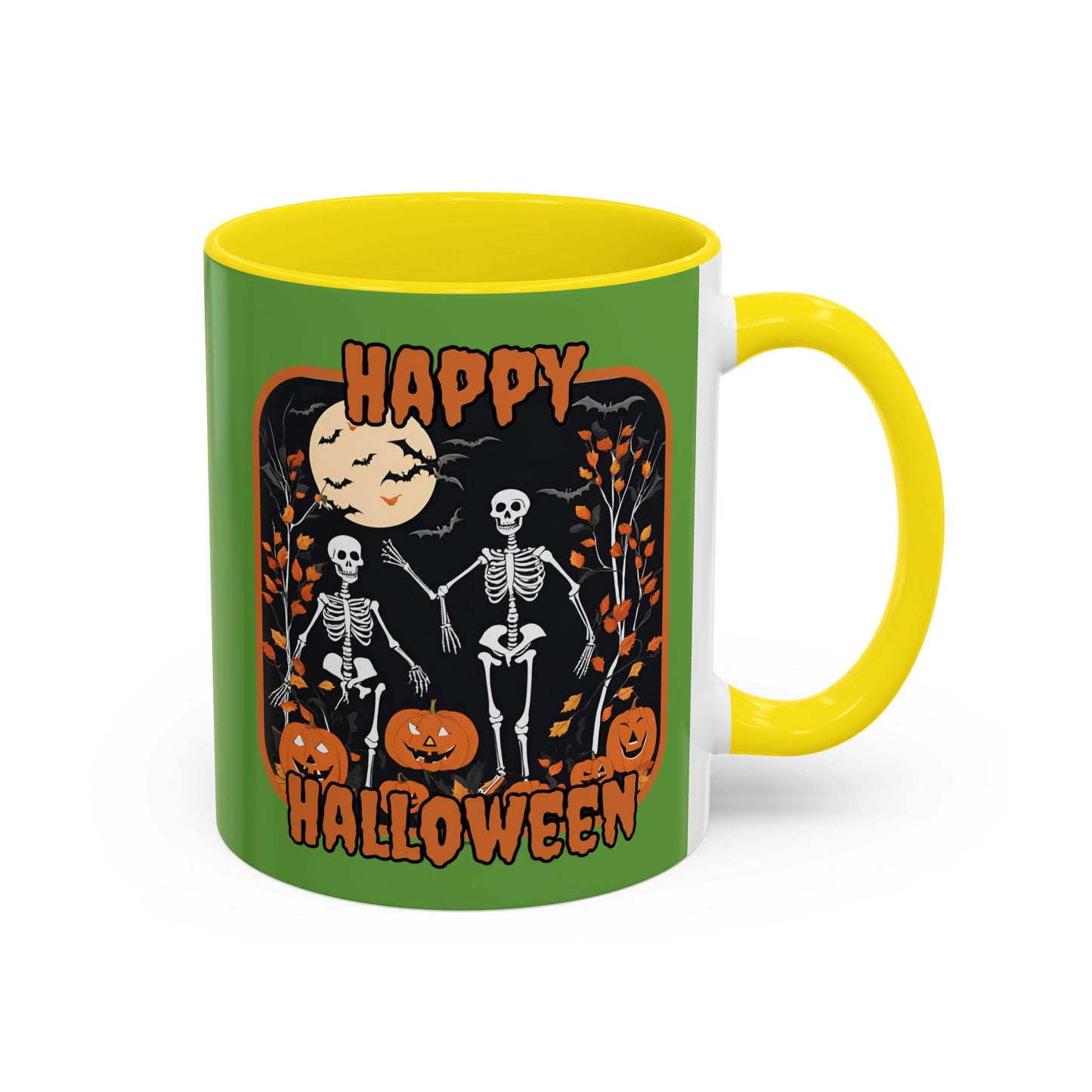 Spooktacular Skeletons of Halloween Accent Mug by CreepyCrafts.boo