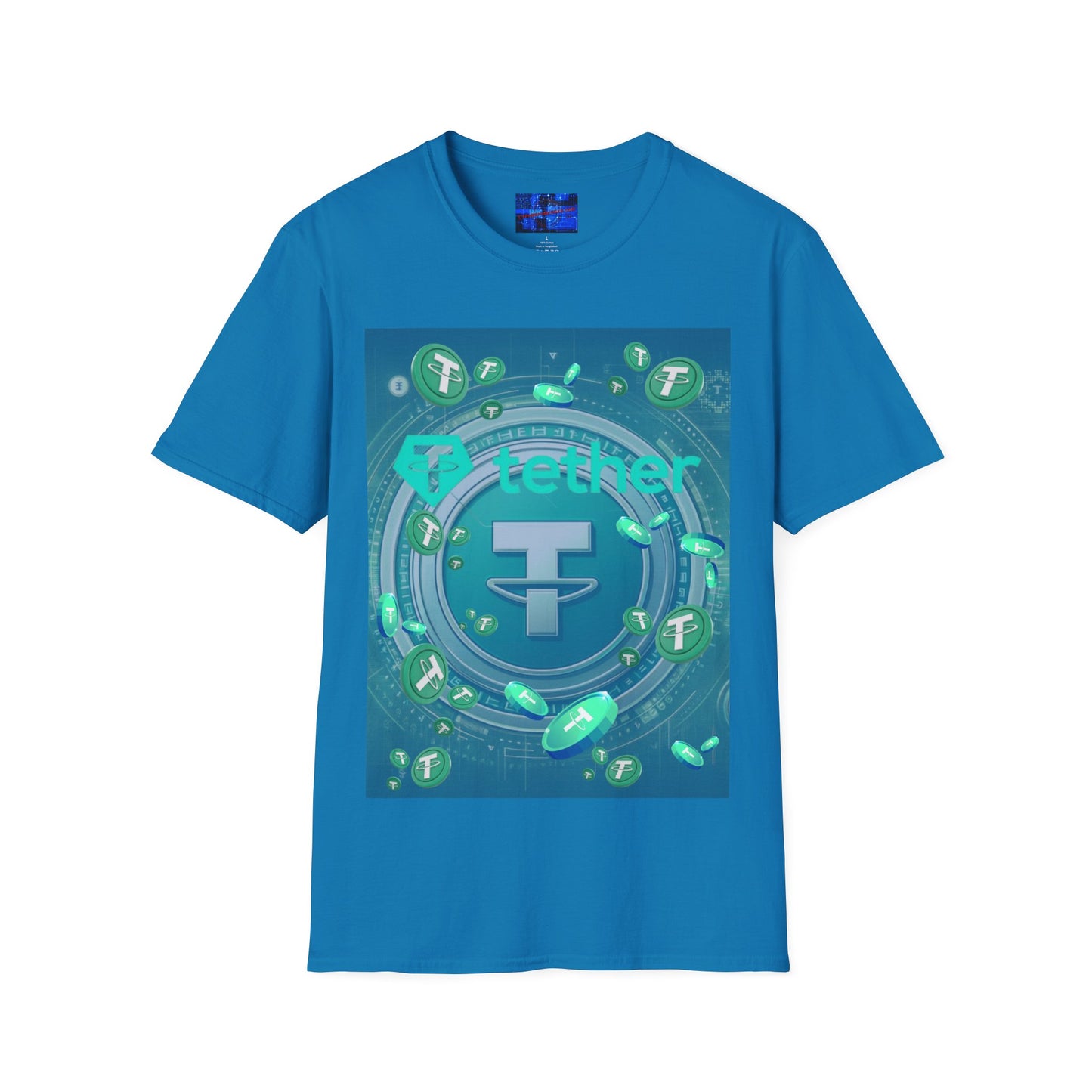 Tether Dark colors Unisex T-Shirt by cypherpunkgear.com