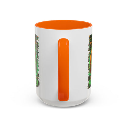 Happy Halloween Green Jack White Accent Mug by CreepyCrafts.boo