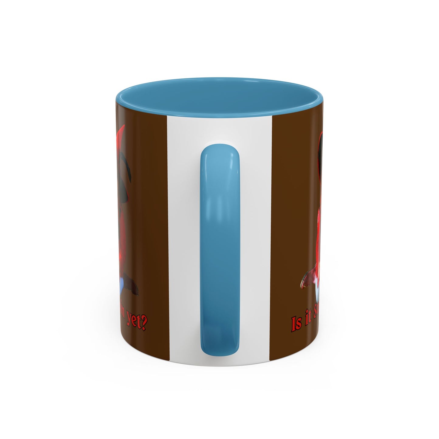 Is it Samhain yet? Brown Accent Mug by CreepyCrafts.boo