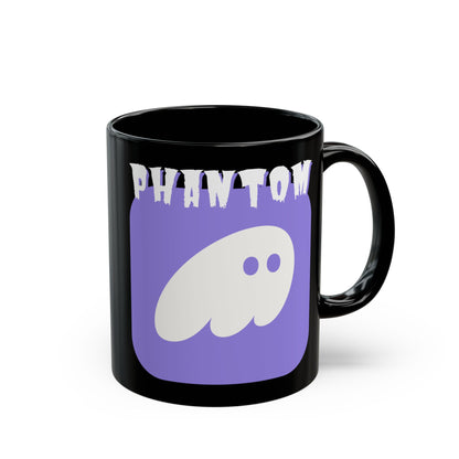 Phantom Hot Wallet Black Mug by cypherpunkgear.com