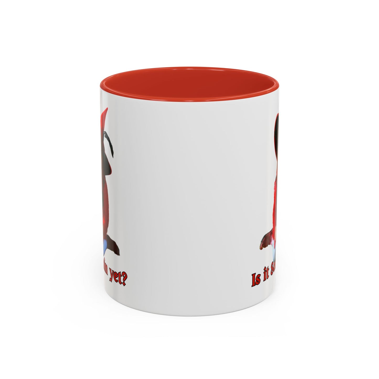 Is it Samhain yet? White Accent Mug by CreepyCrafts.boo