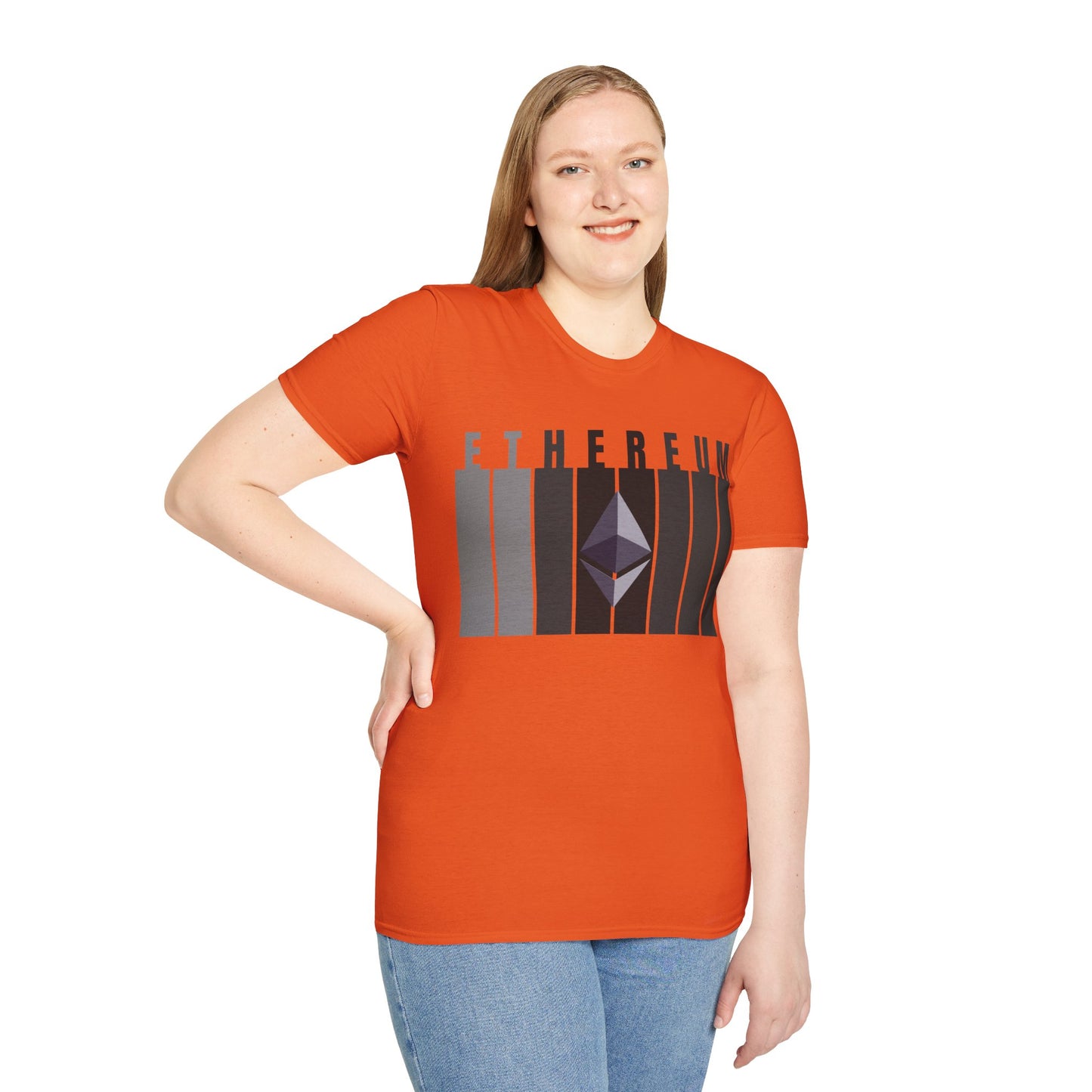 Ethereum (ETH) Light colors Unisex T-Shirt by cypherpunkgear.com