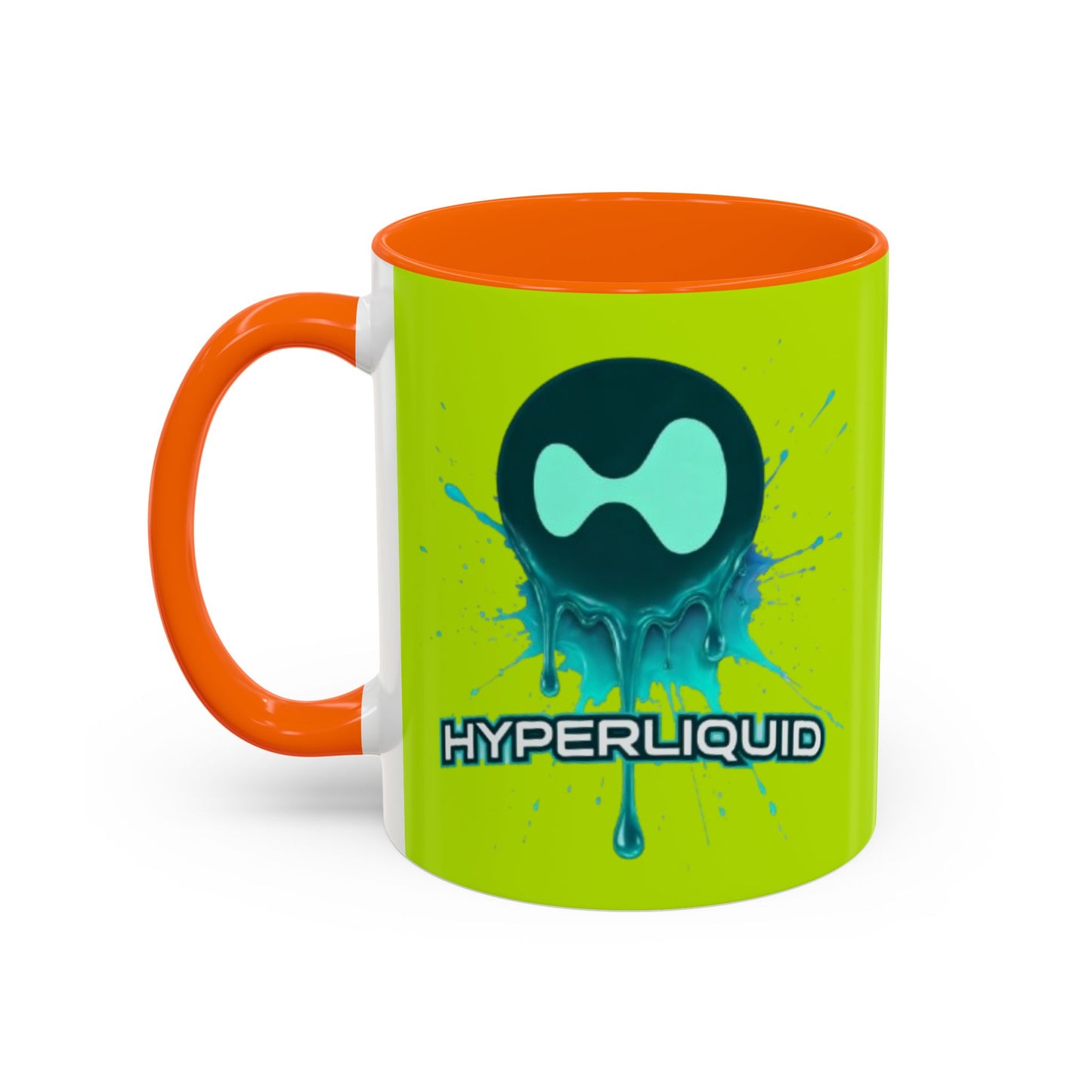 HYPE Drip Yellow Accent Mug by cypherpunkgear.com