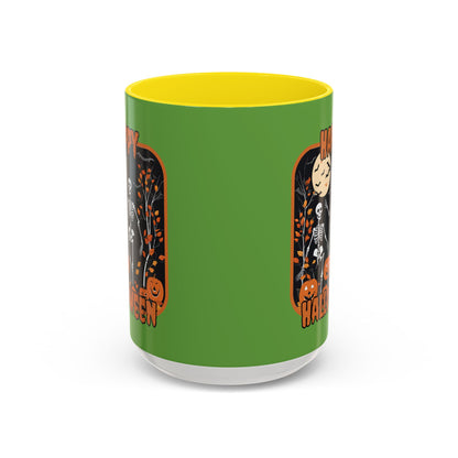 Spooktacular Skeletons of Halloween Accent Mug by CreepyCrafts.boo
