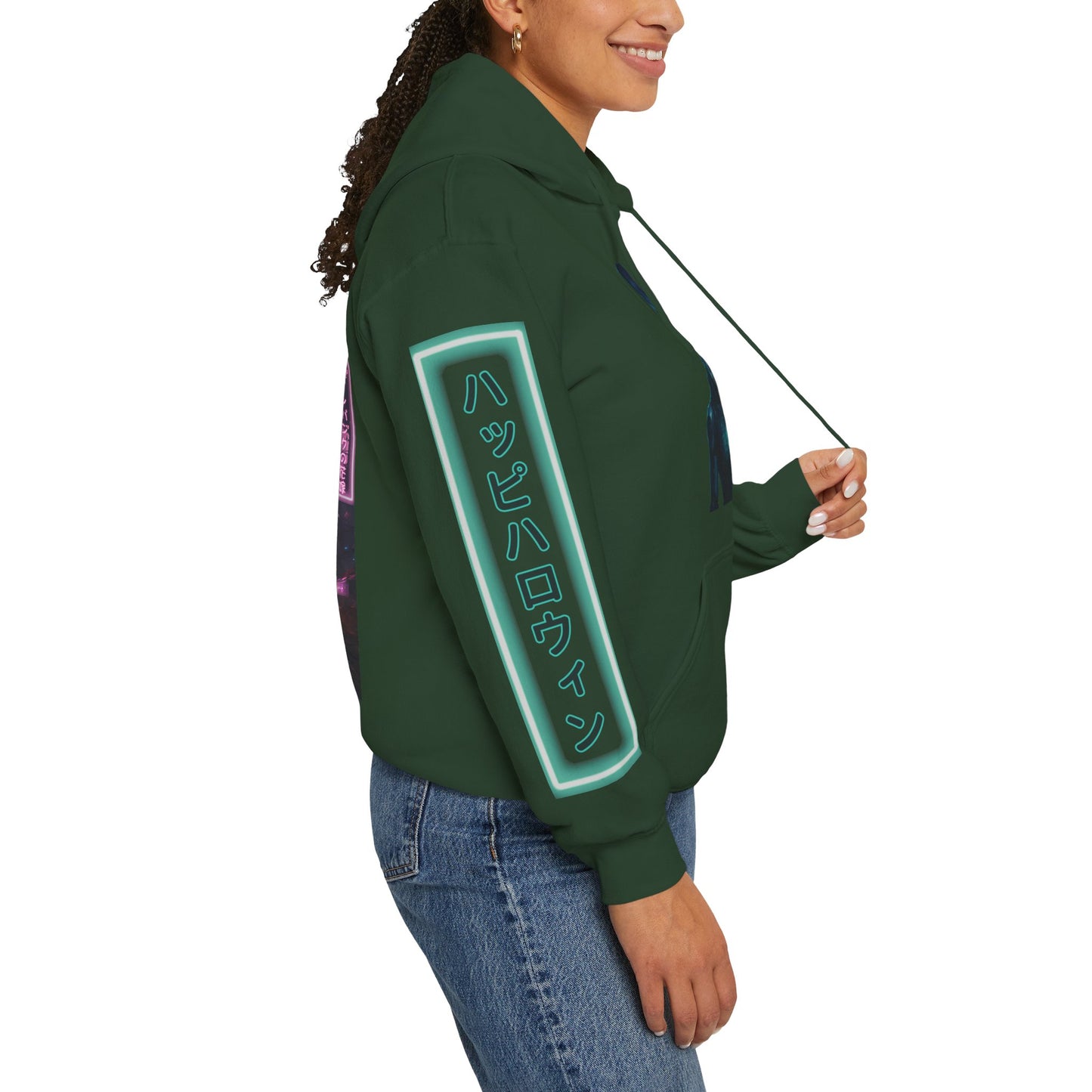 Neon Bride of Frankenstein Hoodie Unisex Hooded Sweatshirt by CreepyCrafts.boo