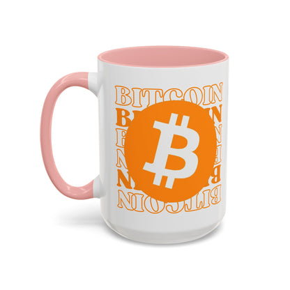 ¡Bitcoin! ¡Bitcoin! ¡Bitcoin por cypherpunkgear! Taza de café decorativa (11, 15 oz) 