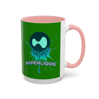 HYPE Drip Green Accent Mug by cypherpunkgear.com