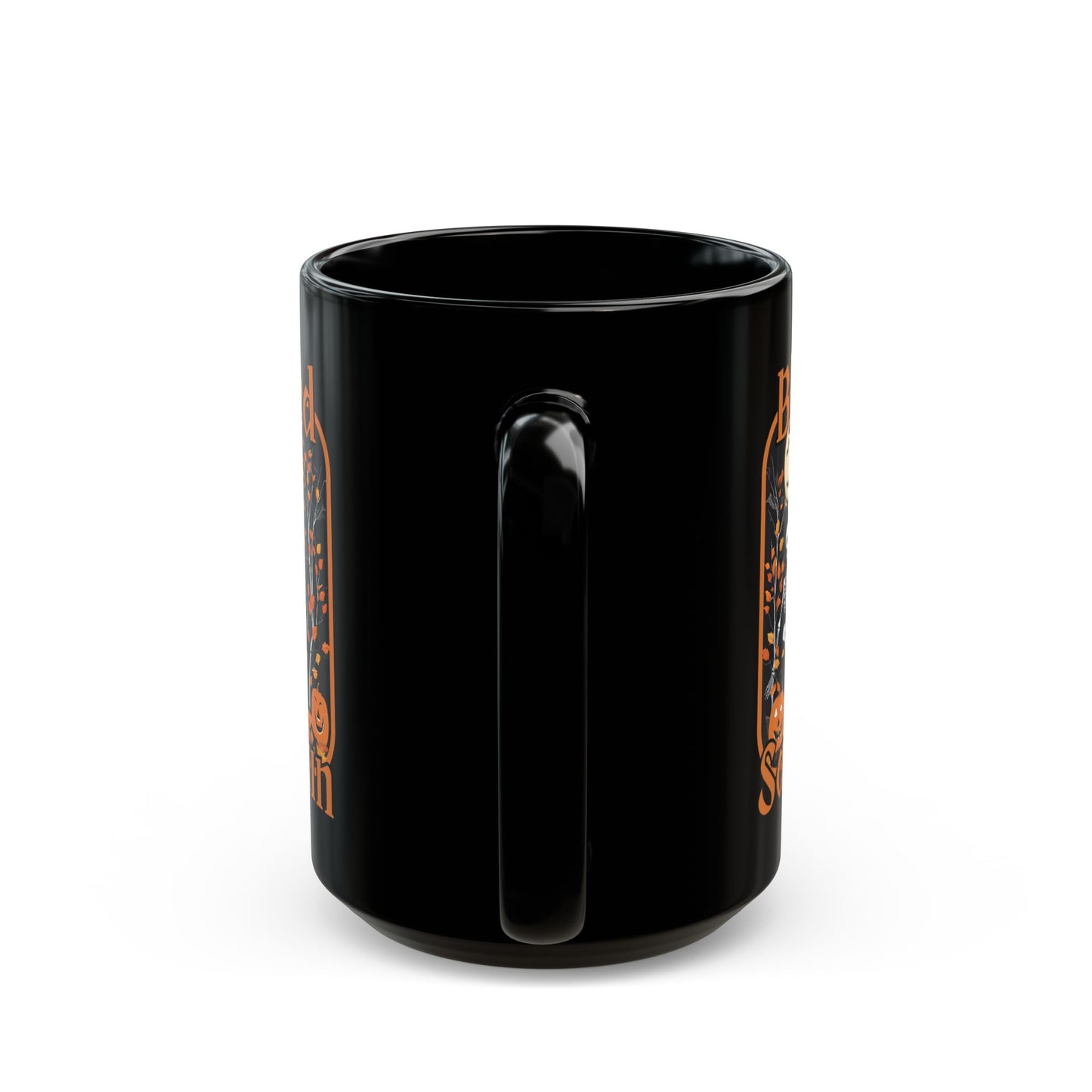 Spooktacular Skeletons of Samhain Black Mug by CreepyCrafts.boo