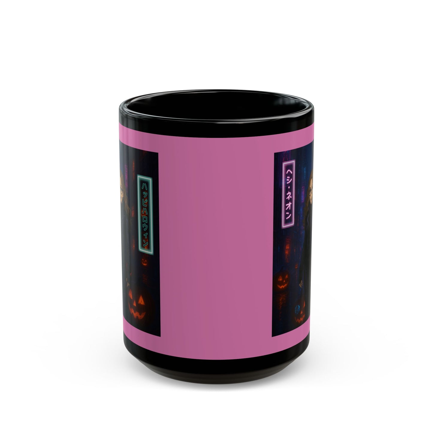 Hethyr Neon Pink Mug by CreepyCrafts.boo